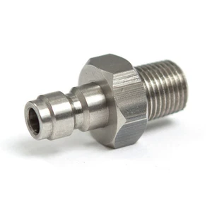 Male Paintball Adapter to 1/8" Male NPT - Stainless Steel AC394 - Picture 1 of 1
