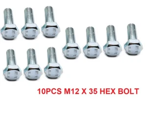 10 Stück Sechskantschraube 8,8 Güte M12 x 35 mm Vollgewinde - Bild 1 von 3