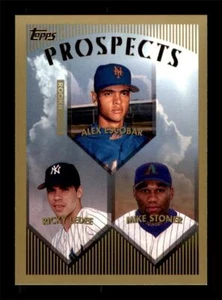 1999 Ricky Ledee Alex Escobar Mike Stoner Topps Baseballkarte # 206 - Bild 1 von 2