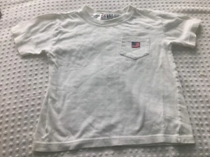 Child's size 5 White Tee with Flag by Save The Children - Picture 1 of 1