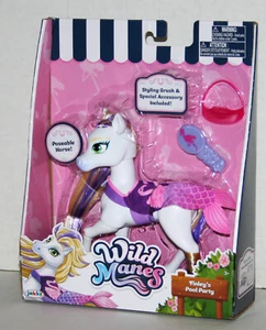 NEW Wild Manes Finley’s Pool Party Horse Finley Posable Horse W/ Brush - Picture 1 of 2