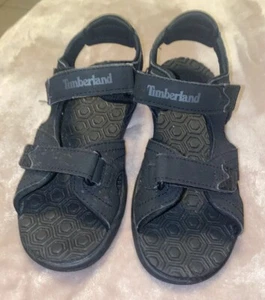 Timberland Sandal Hoop&loop Hiking Spots Comfort Unisex’s Size 2 Black - Picture 1 of 4
