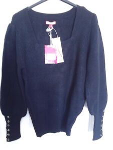 Joe Browns Pullover mit Etikett - Größe 12 - schwarz, langärmelig