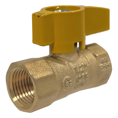 50 Pack 1/2" IPS Brass Gas Valve , CSA Approved 1/4 Turn - Propane , Natural Gas - Image 1 of 4