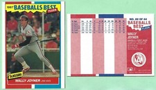 WALLY JOYNER - 1987 FLEER BASEBALLS BEST # 22 - CALIFORNIA ANGELS 1ST BASEMAN