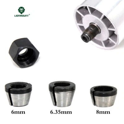 6mm 6.35mm 8mm Router Bit Collet Chuck Clamping Adapter for CNC Engraving 1PC - Image 1 of 4
