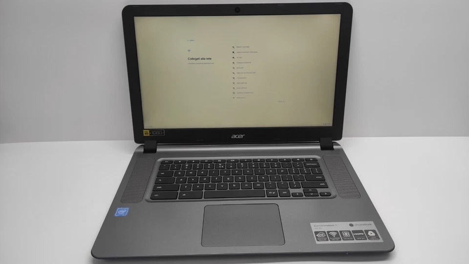 NOTEBOOK ACER CHROMEBOOK 315 INTEL CELERON N3060 4GB RAM 32GB SSD WIFI WEBCAM - Immagine 1 di 4
