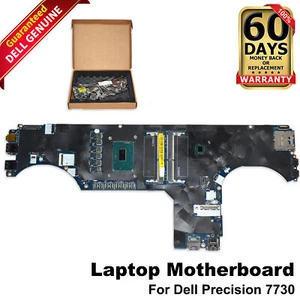 Dell Precision 7730 Motherboard Intel Xeon E-2176M CPU 2.7GHz 6-Core H127X - Picture 1 of 7