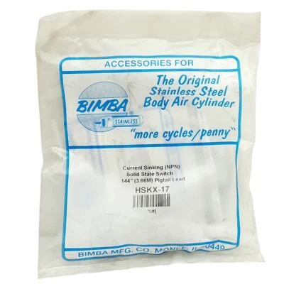 Bimba HSKX-17 Band Mounted Solid State Switch, 30VDC 150mA, NPN, 3.6m to Leads - Image 1 of 4