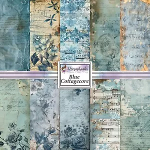 BLUE COTTAGECORE - Paper Pack - Picture 1 of 3