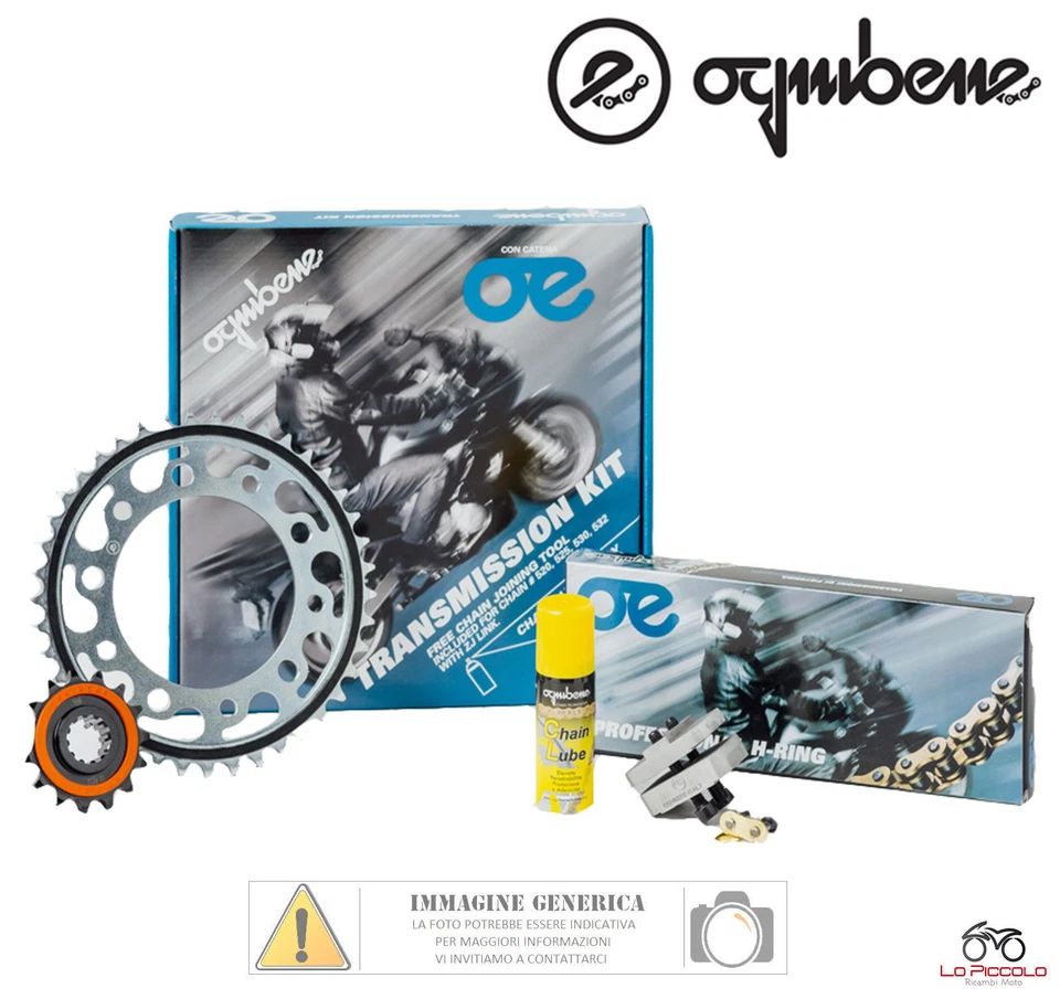 KIT TRASMISSIONE OGNIBENE CATENA CORONA PIGNONE GAS-GAS EC 300 2T 2010 2011 2012 Foto 1 de 1