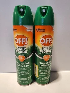 2-PACK OFF Deep Woods Insect Repellent V Spray Long Lasting 25% DEET 9 oz - Picture 1 of 2