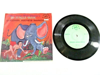 45RPM Music from Walt Disney's The Jungle Book  Robin Hood RH51 USA Print Tested - Image 1 of 4