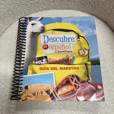 Descubre El Espanol Con Santillana B Teacher Edition Guía Del Maestro - Image 1 of 4