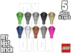 LEGO - Part 11610 - Cone Inverted 1x1 with Bar (Pack of 5) + NEW + SELECT COLOUR - Picture 1 of 11