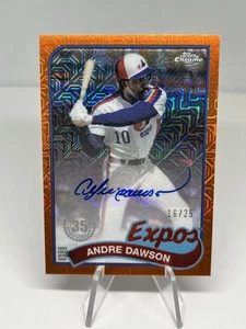 Andre Dawson 2024 Topps 1989 Topps Chrome Silver Pack Orange Auto /25 #2T89C-95 - Picture 1 of 4
