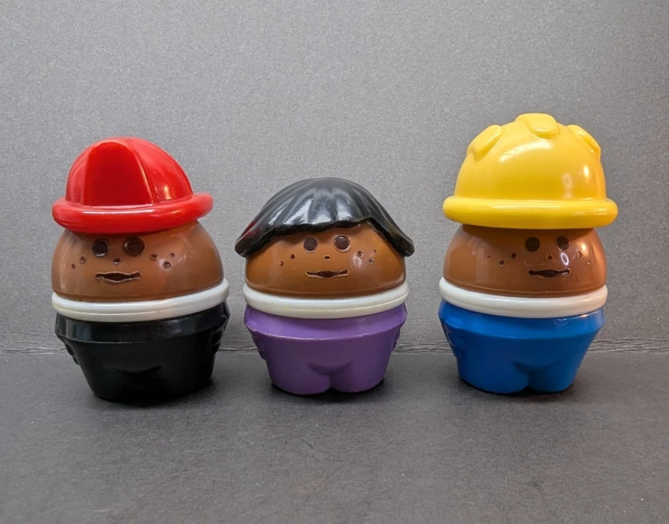 LOT OF 3 Little Tikes TODDLE TOTS Vintage AFRICAN AMERICAN Girl Men TOT FIGURE - Image 1 of 4