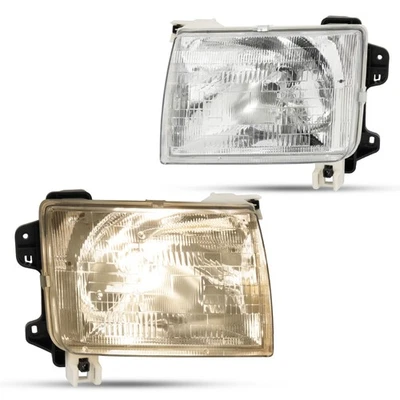 Driver & Passenger Side Headlights For Nissan Frontier 98 99 00 01 Headlamps - Изображение 1 из 4