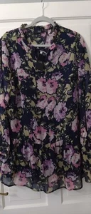 Ladies size 18 tunic top floral print Isle new with tags - Picture 1 of 8