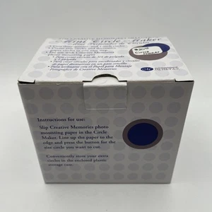 Creative Memories Mini Circle Maker Punch Cuts 3/4" & 1" Circles New In Box - Picture 1 of 14