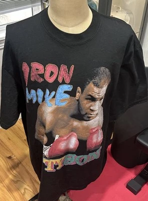 Mike Tyson Iron Mike Boxing Double Sided  Shaka Wear Heavy T Shirt Mens 2XL - Image 1 of 4