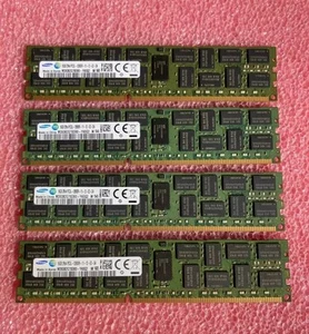 Qty 4 x 16GB (64GB) Samsung M393B2G70DB0-YK0Q2 PC3L-12800R RDIMM Server RAM DDR3 - Photo 1/2