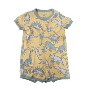 Mono Carters One Piece Dinosaurio Mameluco Amarillo Verde Estampado 18 M Bebé Niño - Imagen 1 de 4