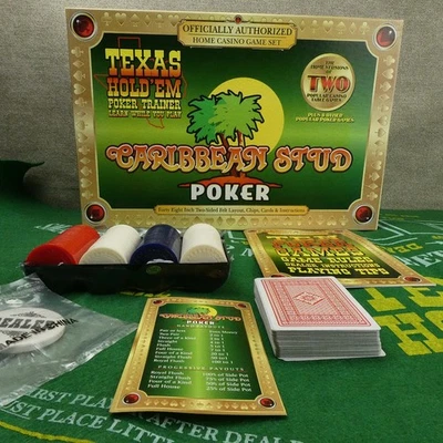 CARIBBEAN STUD Poker Texas Hold'em Entrenador de Poker por TDC Games Artículo #1720 Foto 1 de 4