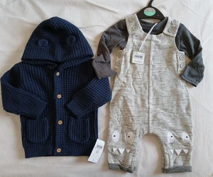 Hooded jacket & two piece outfit, baby boy 3-6 months, both BNWT, TU + George - Picture 1 of 14