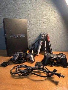 Sony PlayStation 2 Fat SCPH-30001 Bundle PS2 3 Spiele Memory Card / 2 Controller - Bild 1 von 9