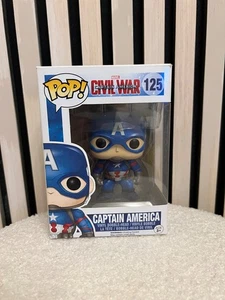 Funko Pop! Captain America #125 Figur – Marvel Civil War Sammler Top Zustand - Bild 1 von 6