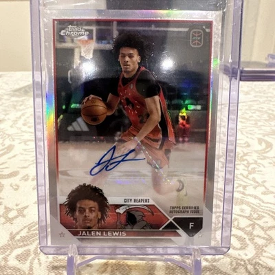 Jalen Lewis 2024 Topps Chrome OTE Basketball Auto RC - Image 1 of 2