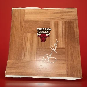 STEVE KERR SIGNED FLOORBOARD 12x12 CHICAGO BULLS CHAMPION W COA - Picture 1 of 1