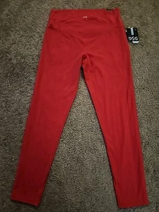 DSG Women'sperformamce High Rise Leggings NWT Medium Pink Crossover Front - Picture 1 of 12