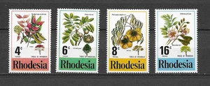 Rhodesien Bäume & Blätter Serie 4 postfrisch MNH /TE5706 - Bild 1 von 1