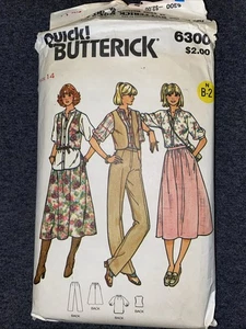 Vintage Women’s Outfit - Sewing Pattern - Butterick 6300 - READ DESCRIPTION - Picture 1 of 5
