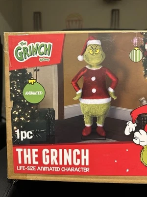 Utilería de Navidad GRINCH animada de 4 pies tamaño real - ¡NUEVA en caja! Foto 1 de 2