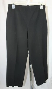 Coldwater Creek Womens Black dress pants career trousers stretch size 8P 8 - Picture 1 of 2