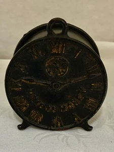 VINTAGE METAL TIME IS MONEY BANK GOOD CONDITION - Picture 1 of 6