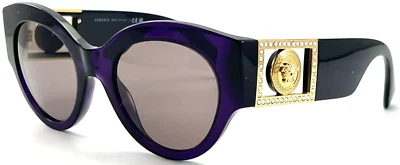 NUEVAS GAFAS DE SOL VERSACE 4438-B 5384/7N PÚRPURA AUTÉNTICAS 52-22 145 Foto 1 de 3