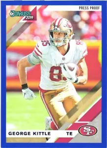 2019 Donruss Press Proof Blue #224 George Kittle San Francisco 49ers - Bild 1 von 2