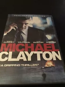 Michael Clayton (DVD, 2008, Full Frame) George Clooney Tom Wilkinson Thriller - Picture 1 of 2