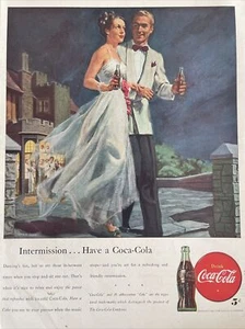 1947 vintage Coca-Cola, print, ad intermission… Have a Coca-Cola - Picture 1 of 1
