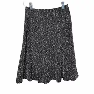 Dressbarn women's Skirt size S black white elastic waist pull on fit and flare - Picture 1 of 7