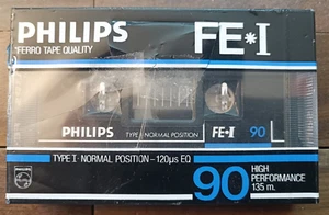 Musikkassette Philips FE*1 90 - Ferro Tape Qualität - Leer/Versiegelt - Bild 1 von 2