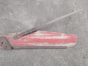 Antique Large Wood Sailboat Rudder & Tiller - Freshwater - Picture 1 of 4