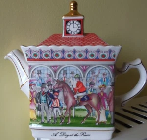 SADLER CHAMPIONSHIPS TEAPOT - A DAY AT THE RACES   - Picture 1 of 11