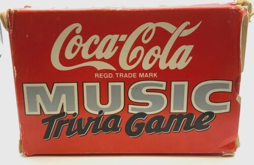 Vintage Coca Cola Music Trivia Quiz Party Game Used 1987