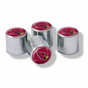 NUEVO Arizona Cardinals Fútbol Americano Cromado Válvula Válvula Tapas del Vástago con Colores de Equipo - 4 PIEZAS - Imagen 1 de 1