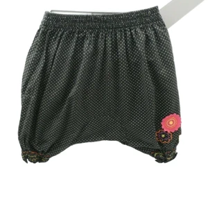 Orchestra pantacourt forme sarouel noir pois blanc fleur rose bébé 6 mois - Imagen 1 de 1
